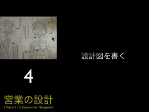 ＜営業の設計＞4.設計図を書く