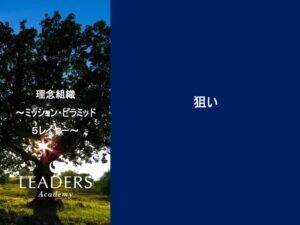 【リーダーズアカデミー】【理念組織】1,狙い