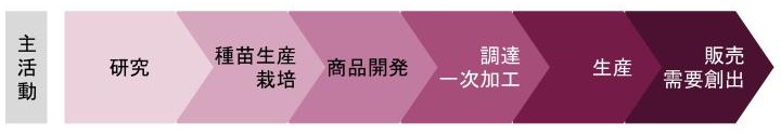 バリューチェーン分析とは？やり方やメリット、実企業の分析事例を解説、図8、カゴメのバリューチェーンの分析例