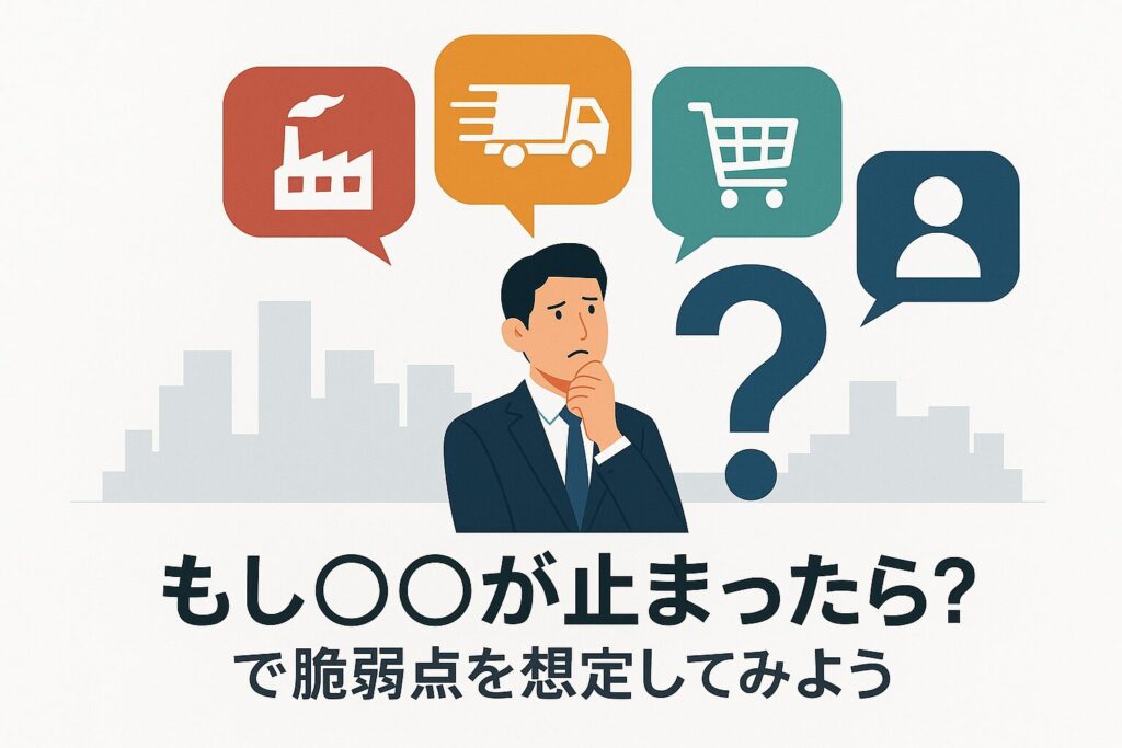 もし○○が止まったらと考えてみる