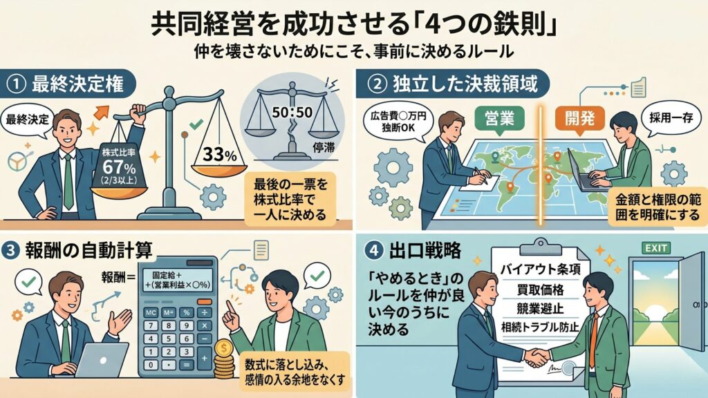 失敗を回避するために事前に決めるべき「4つの鉄則」
