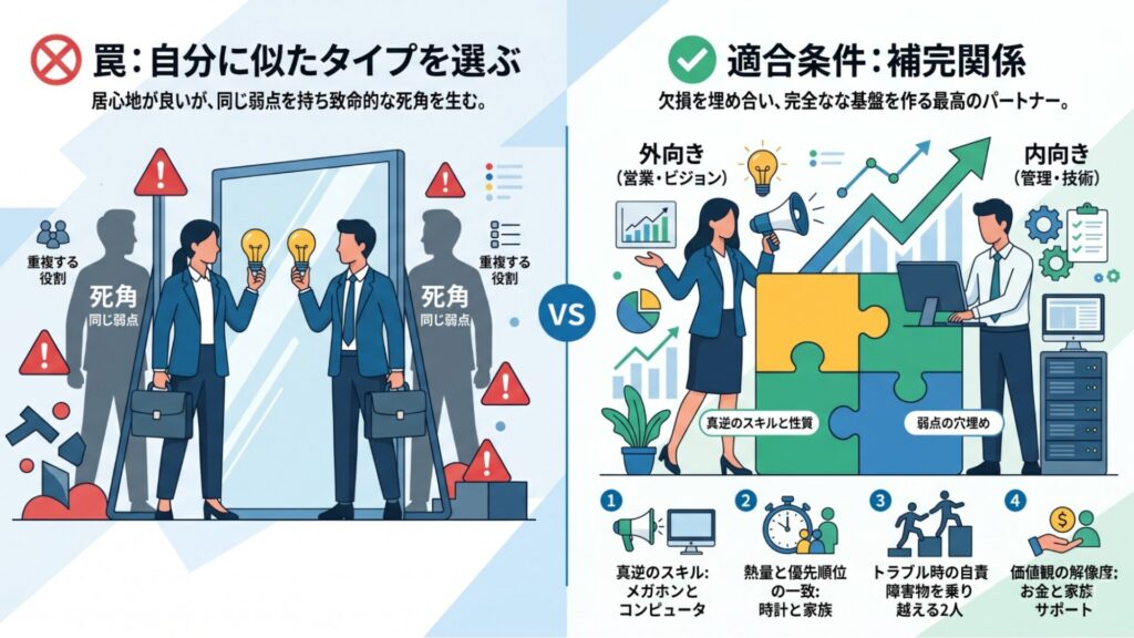 共同経営に向いていない仲間の特徴&nbsp;