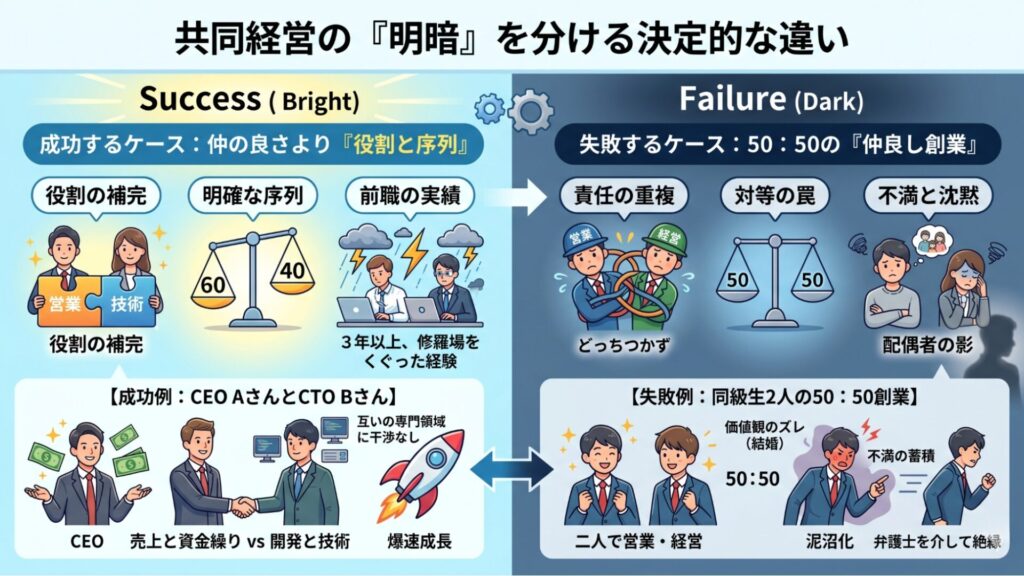 共同経営の「明暗」を分ける決定的な違い