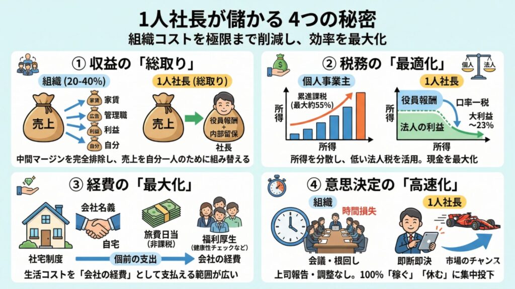 1人社長はなぜ儲かるのか