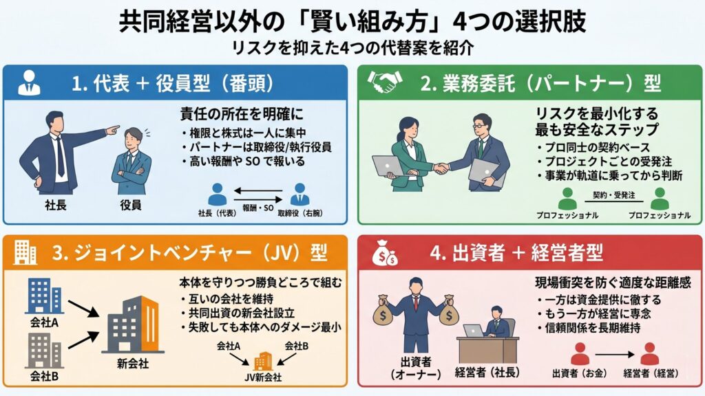 共同経営はやめとけと言われる本当の理由｜失敗を避けるために知って