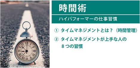 組織づくりの12分野「時間術」