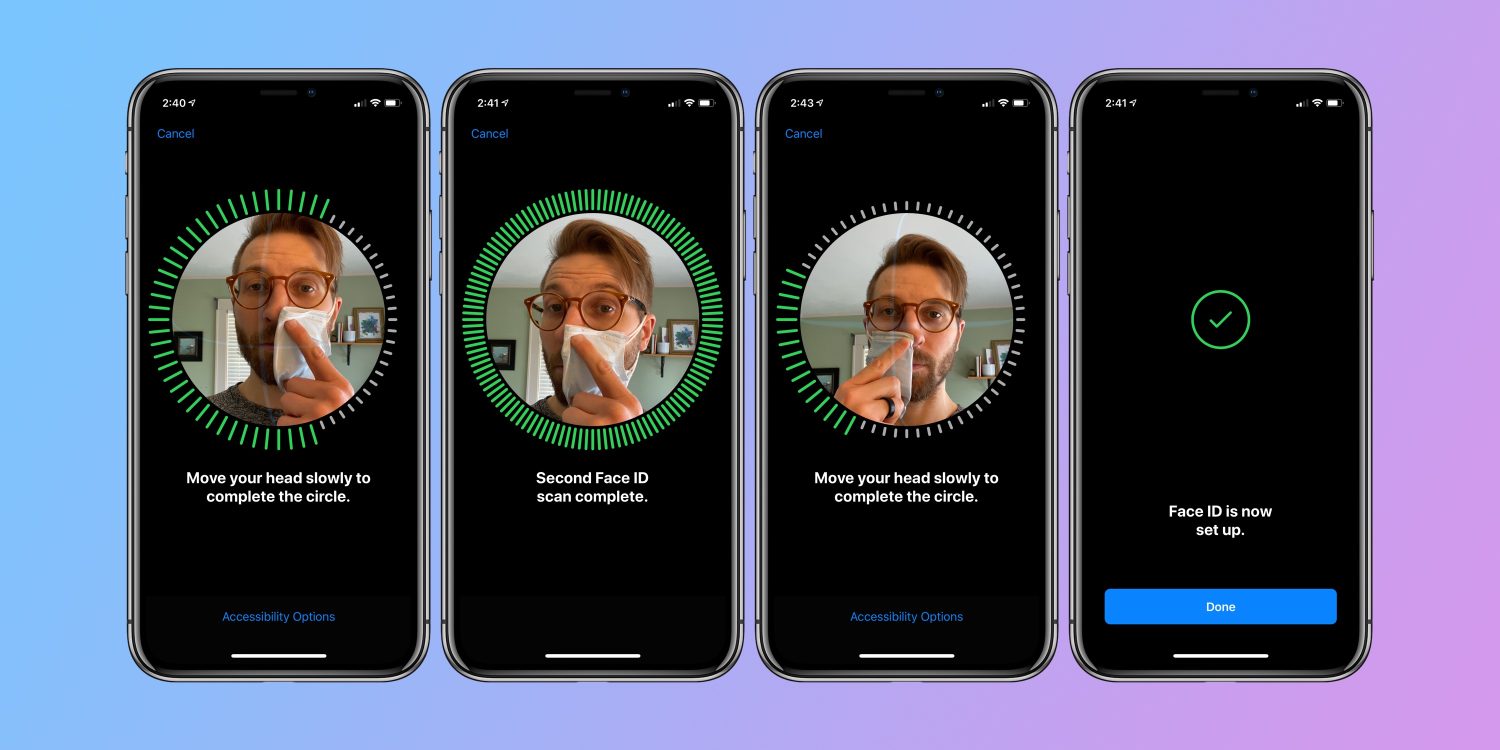 コロナ　新ビジネス　新規事業　Apple　顔認証　マスク　iOS