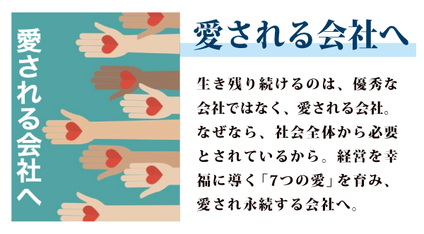 幸福追求型の経営「愛される会社へ」